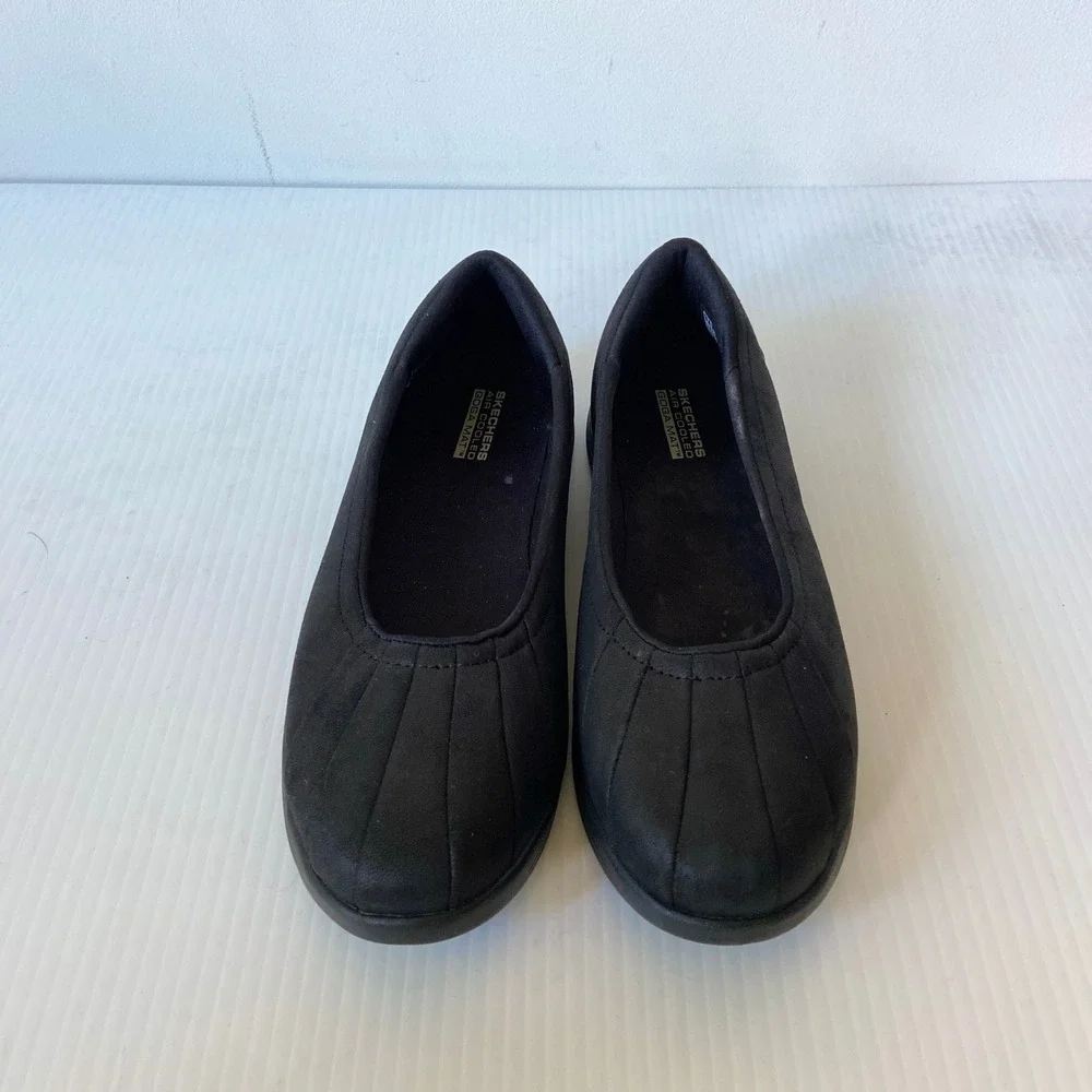 Skechers On The Go Dreamy Upscale Skimmer Flats Black Womens 7